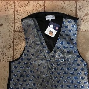 New 3 piece set vest, neck & bow tie all new med